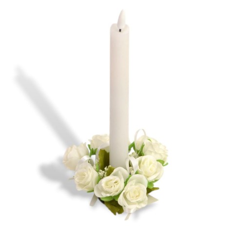 GIROCANDELA MINI ROSELLINE BIANCO